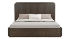 Athens Brownstone King Panel Storage Bed