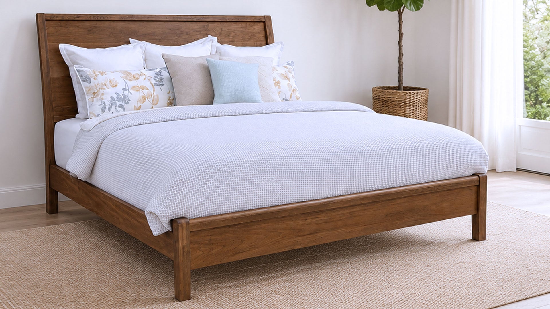 Mercer King Sleigh Bed by Vaughan-Bassett | Made in USA | Gallery Furniture
