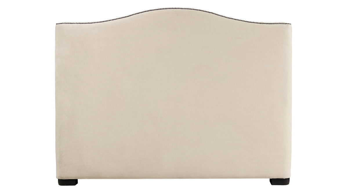 King Size Graham Ecru Suede Bed Frame