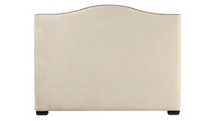 King Size Graham Ecru Suede Bed Frame