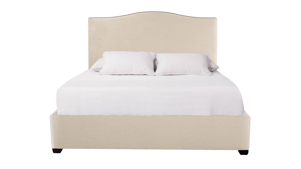 King Size Graham Ecru Suede Bed Frame