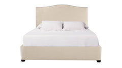 King Size Graham Ecru Suede Bed Frame