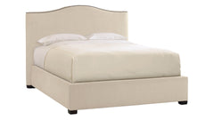 King Size Graham Ecru Suede Bed Frame