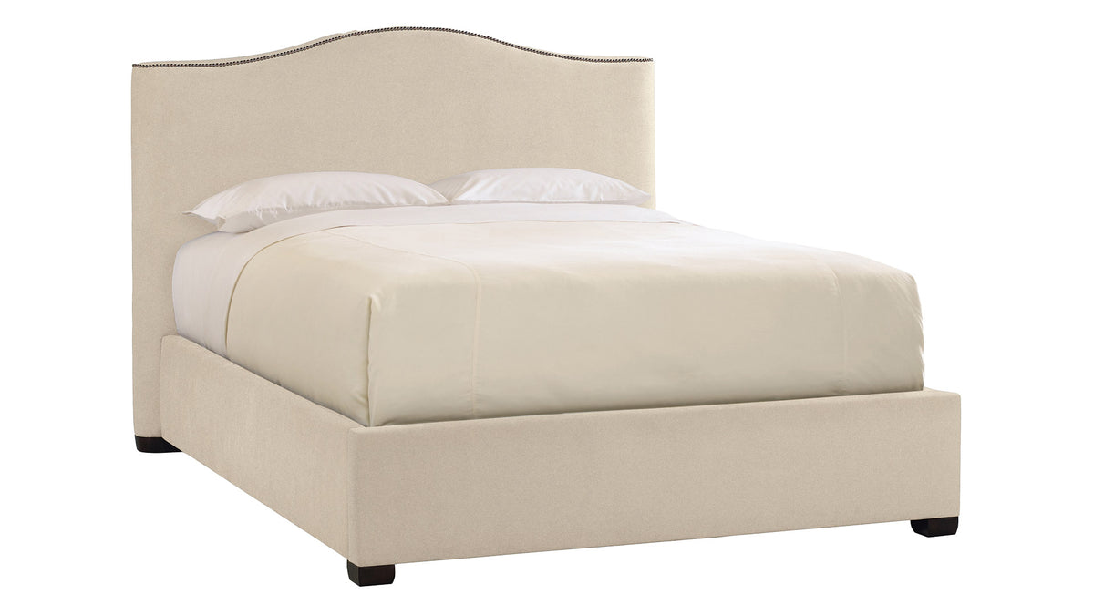 King Size Graham Ecru Suede Bed Frame