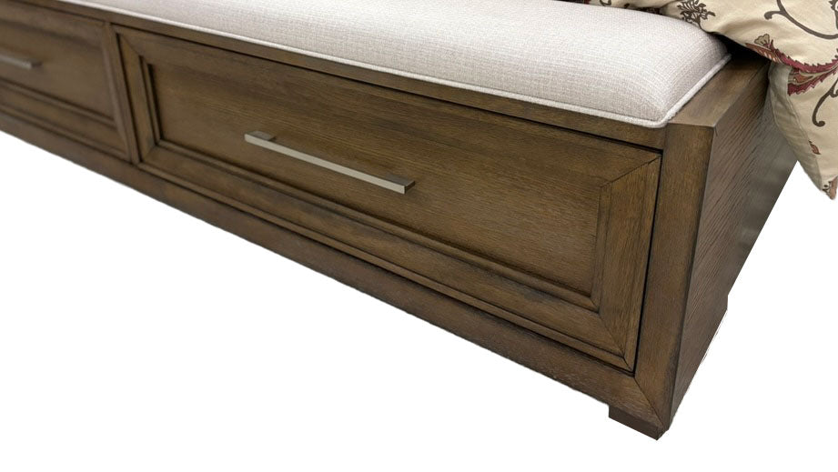 Cama moderna con cajones Madison Park, tamaño Queen