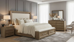 Cama moderna con cajones Madison Park, tamaño Queen