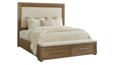 Cama moderna con cajones Madison Park, tamaño Queen