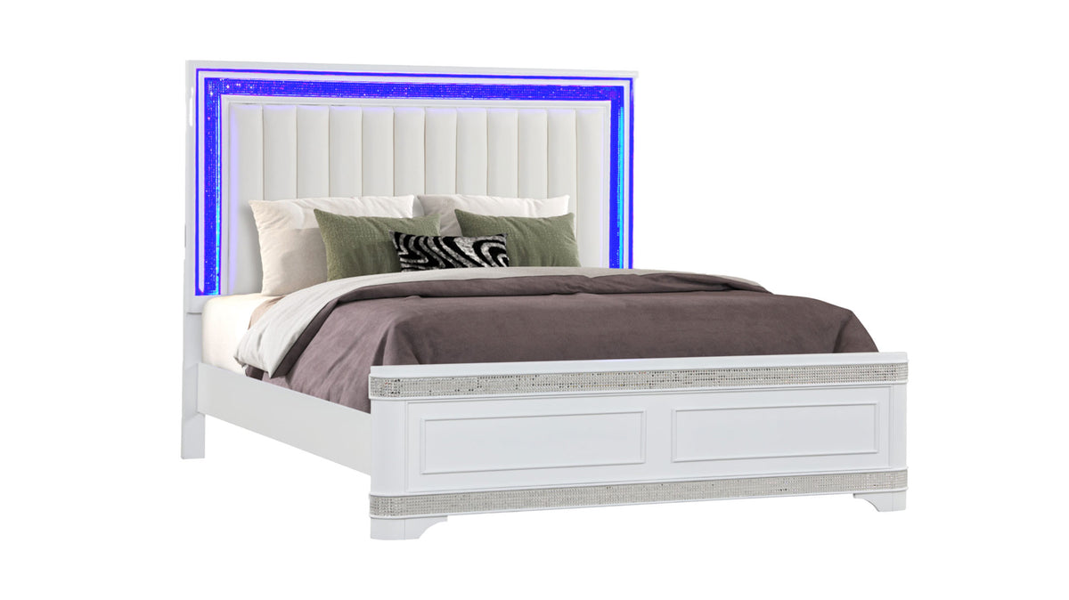 AMANI WHITE KING BED