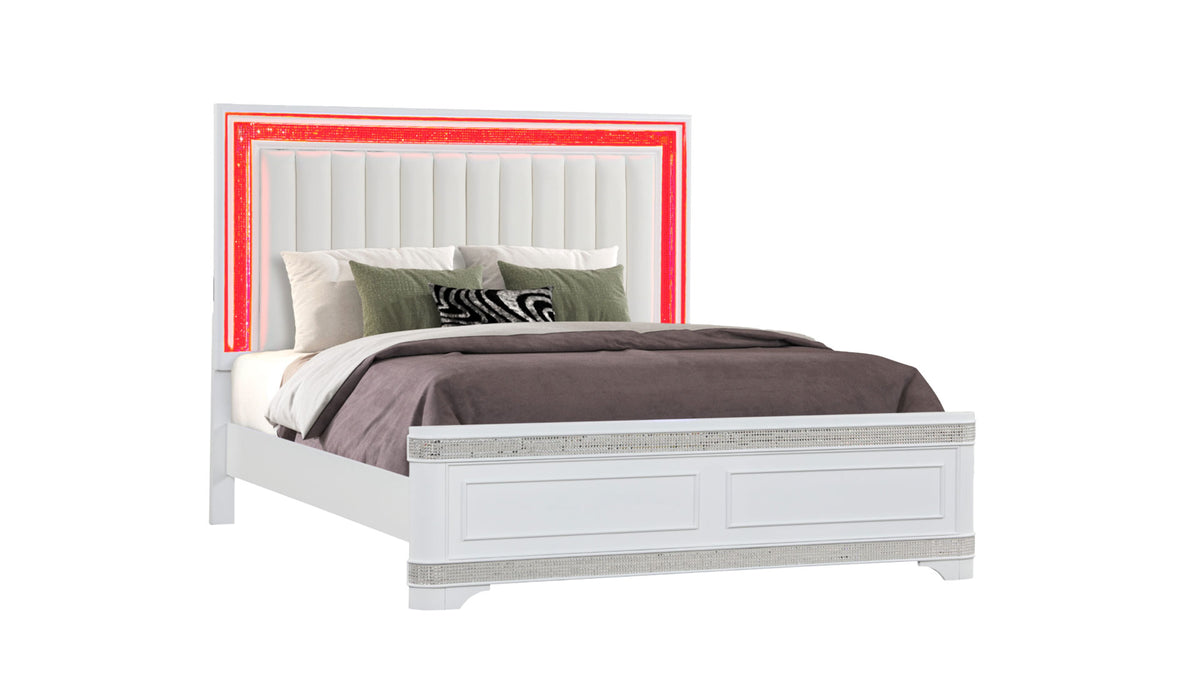 AMANI WHITE KING BED