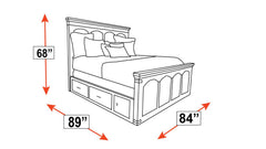 Larchmont King Storage Bed
