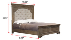 King Size Highland Park Driftwood Bed Frame