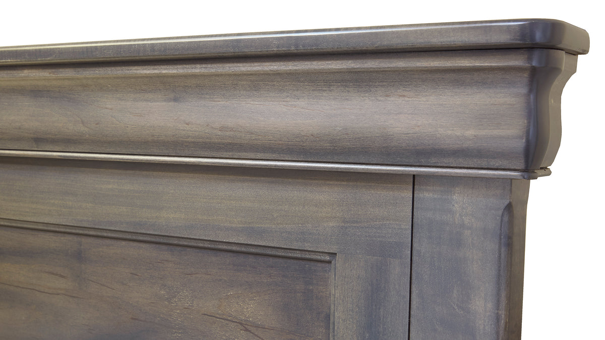 King Size Louis Philippe Gray Bed