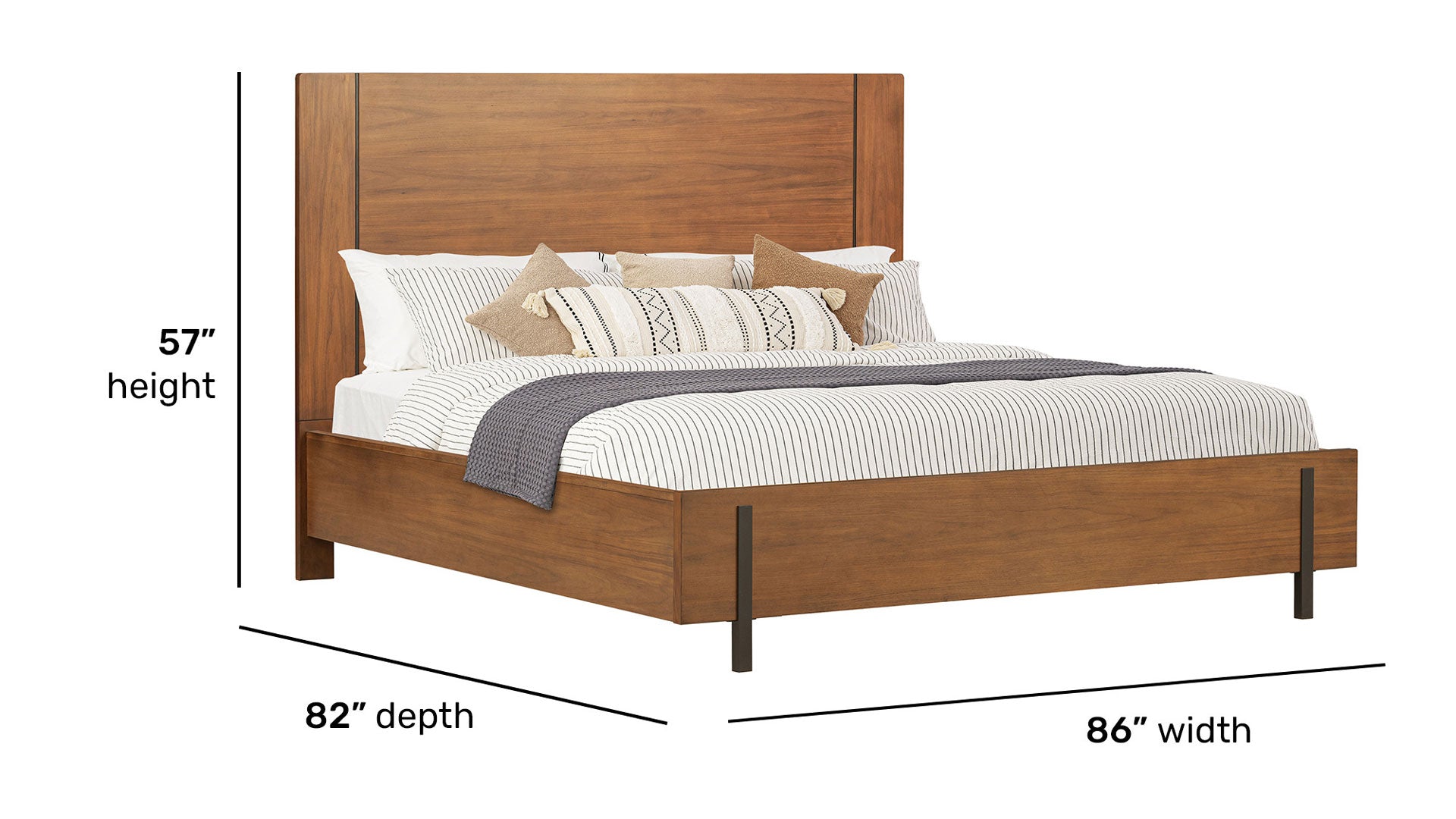 Taliesin King Panel Bed |Gallery Furniture