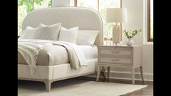 King Size Stickley Maidstone Solid Red Oak Modern Bed