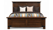 King Size Ironwood Brown Solid Maple Wood Rustic Bed