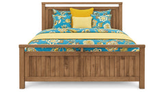 Modern Almond Amish Solid Wood King Bed