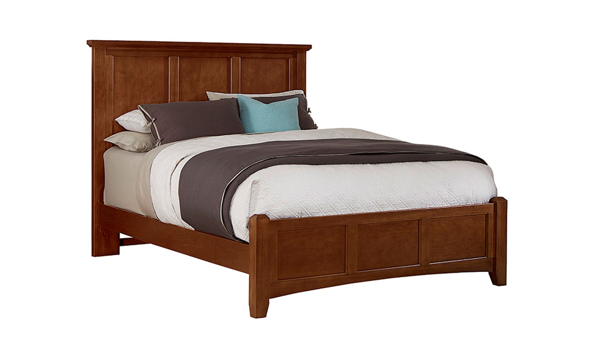 King Size Cherry Bonanza Modern Bed Frame