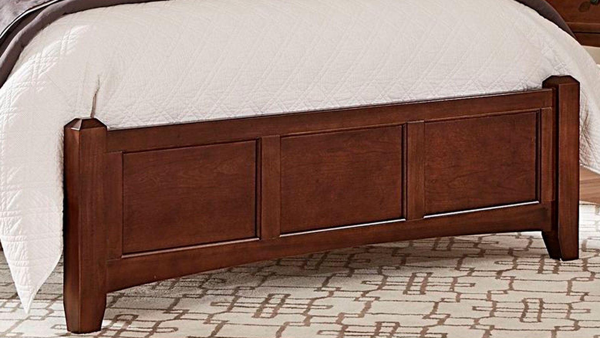 King Size Cherry Bonanza Modern Bed Frame