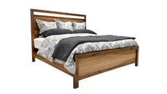 King Size London Solid Walnut Modern Bed Frame