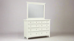 Bonanza White Dresser and Mirror