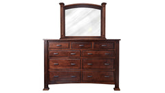 Lexington Solid Maple Wood 9 Drawer Dresser w/Mirror