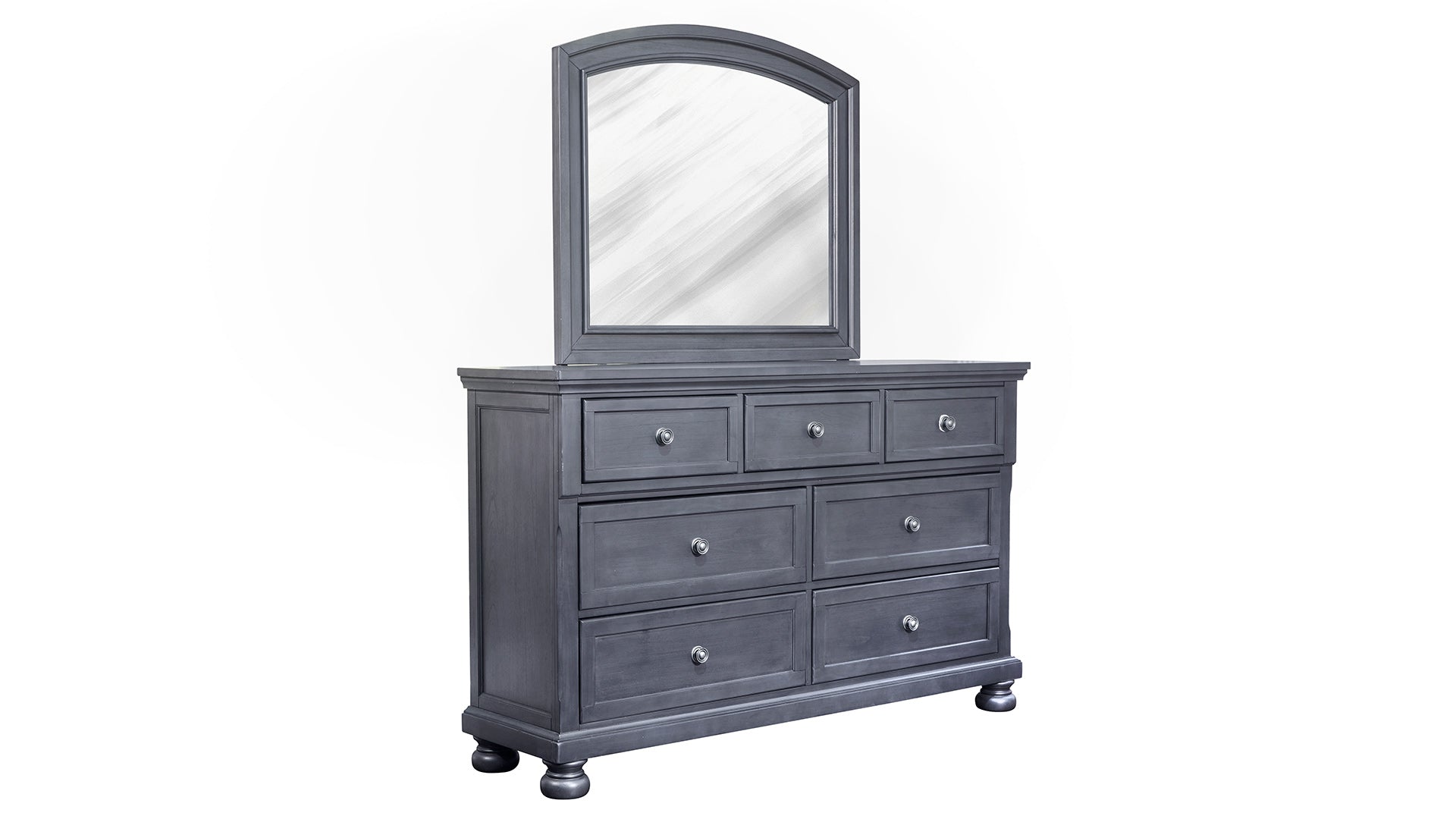 Soriah Modern Gray Dresser w/Mirror