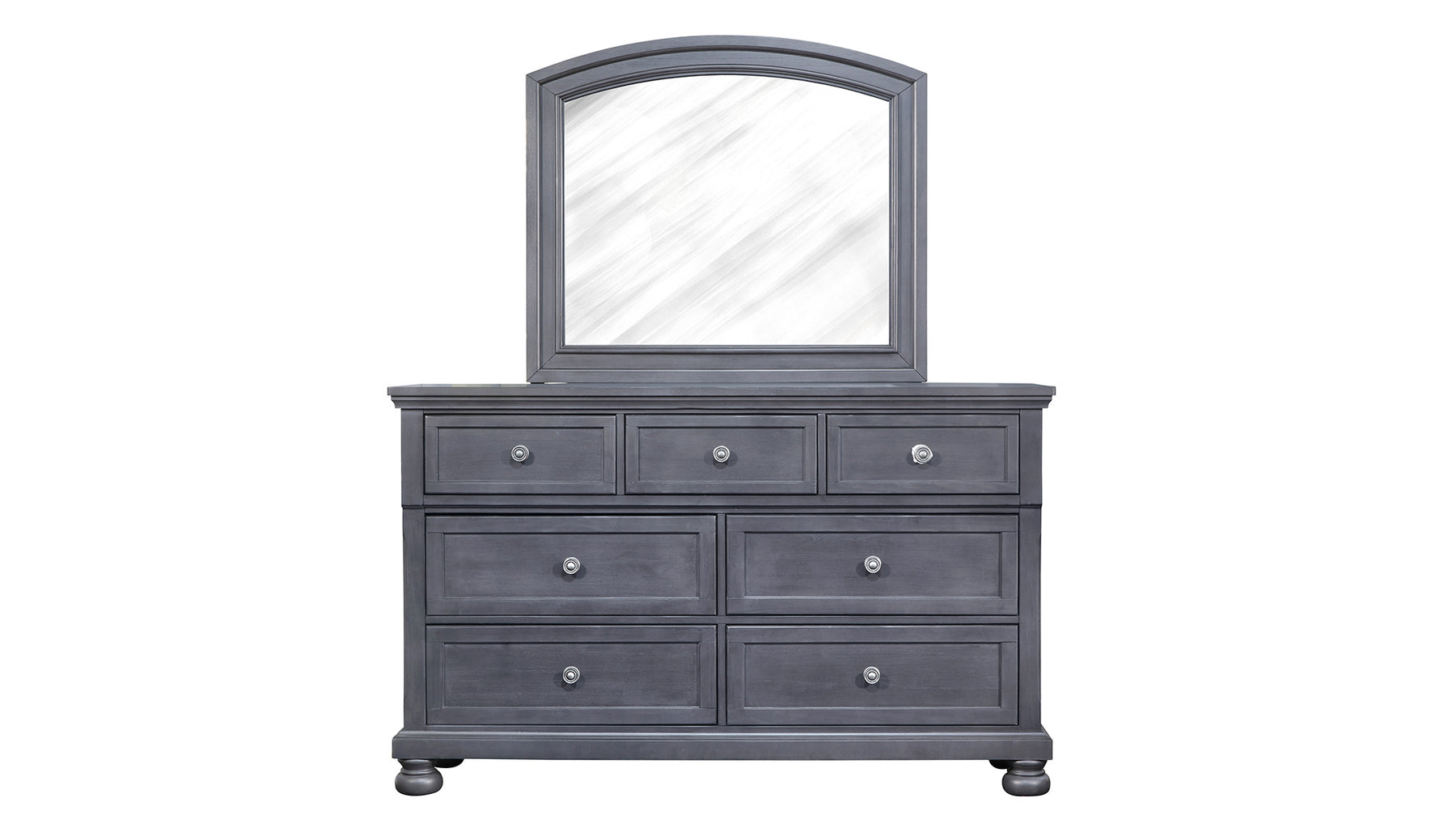 Soriah Modern Gray Dresser w/Mirror