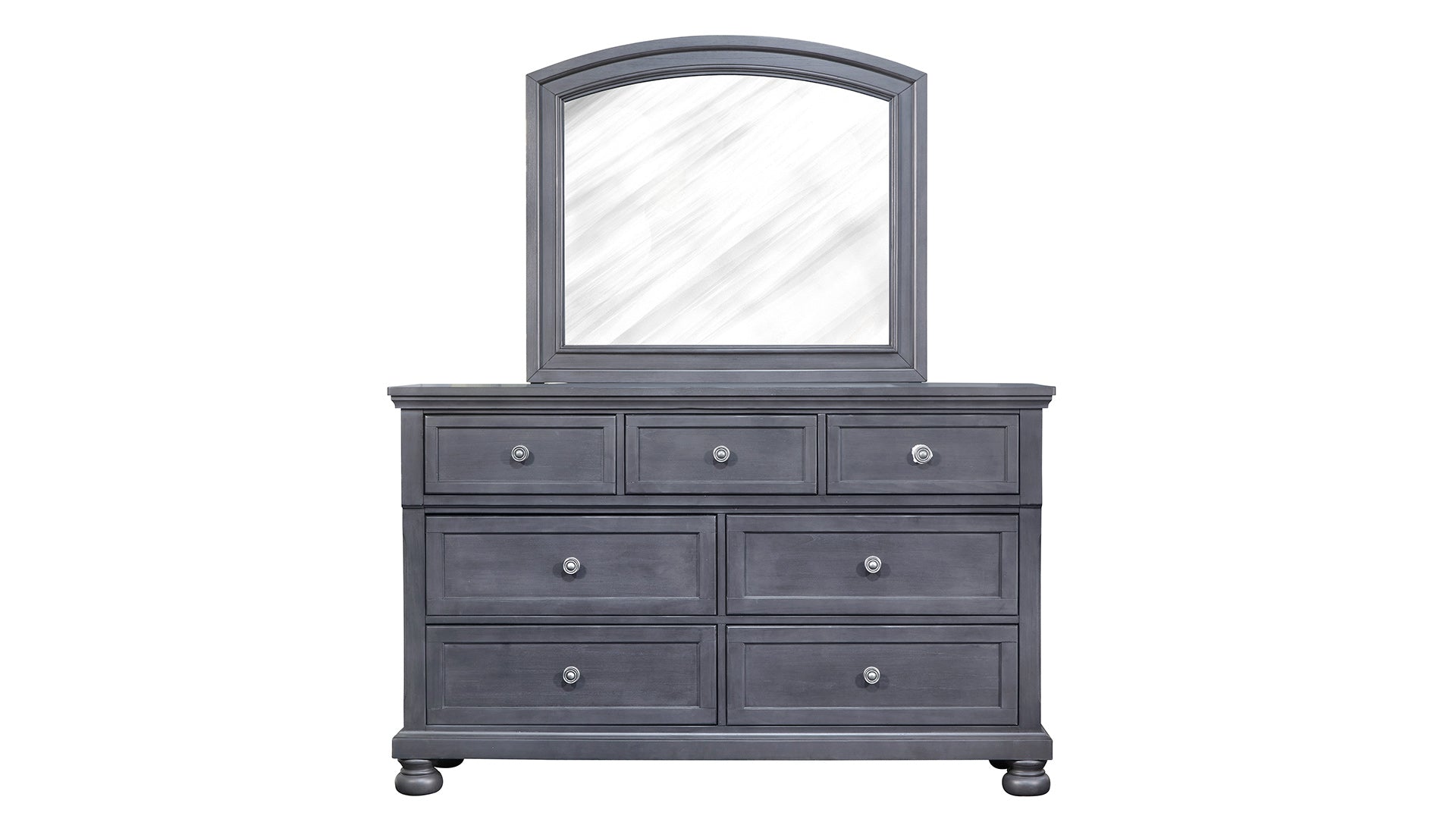 Soriah Modern Gray Dresser w/Mirror