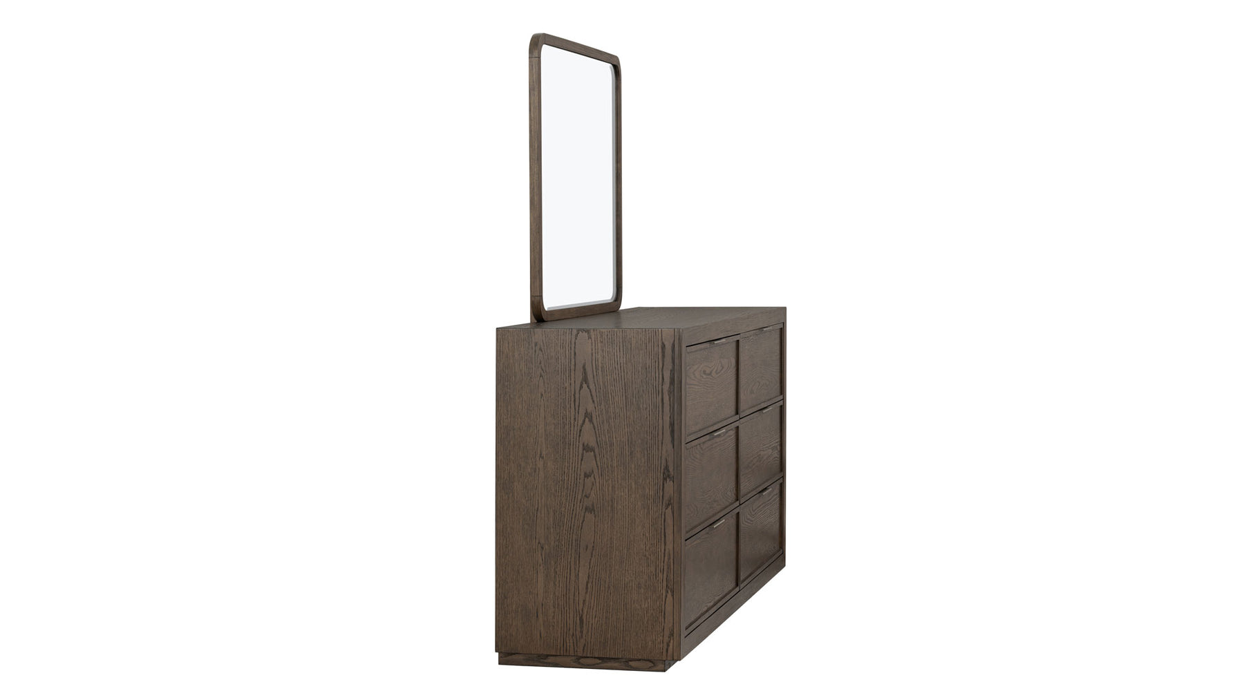 2pc Athens Brownstone 6 Drawer Dresser & Mirror