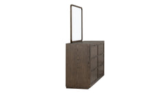2pc Athens Brownstone 6 Drawer Dresser & Mirror