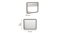 2pc Athens Brownstone 6 Drawer Dresser & Mirror