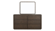 2pc Athens Brownstone 6 Drawer Dresser & Mirror