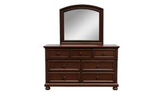 Soriah Cherry 2-Piece Dresser & Mirror | Gallery Furniture