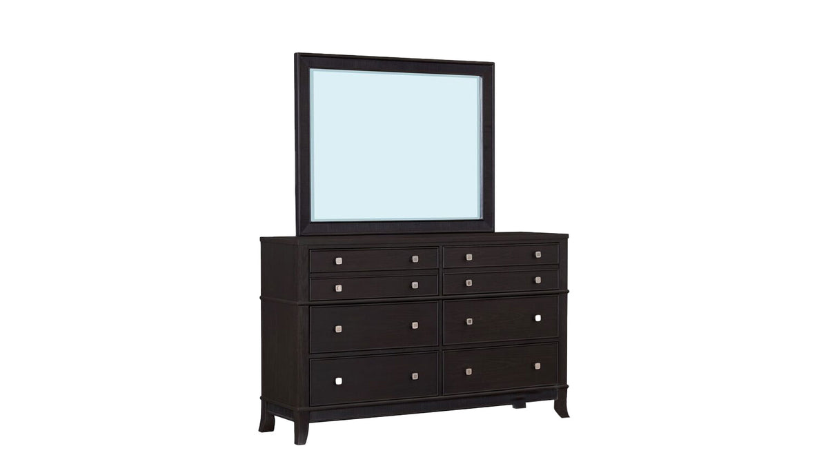 BURTON BLACK DRESSER & MIRROR