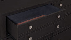 BURTON BLACK DRESSER & MIRROR