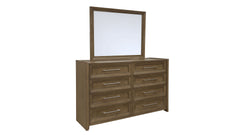 Madison Park Modern 8 Drawer Dresser w/Mirror