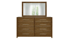 Madison Park Modern 8 Drawer Dresser w/Mirror