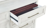 Charter Modern White 8 Drawer Dresser w/Mirror