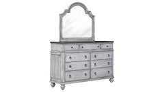 Plymouth Modern Farmhouse Distressed Dresser w/Mirror