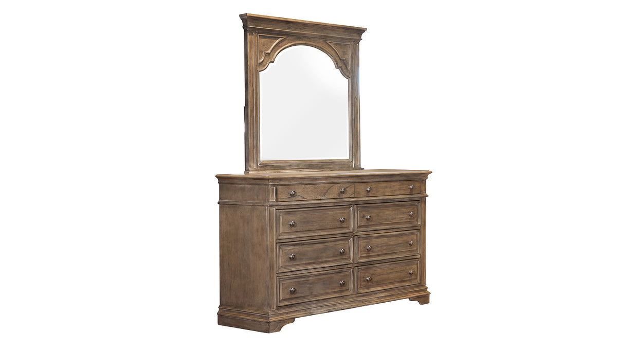 Highland Park Driftwood Dresser & Mirror