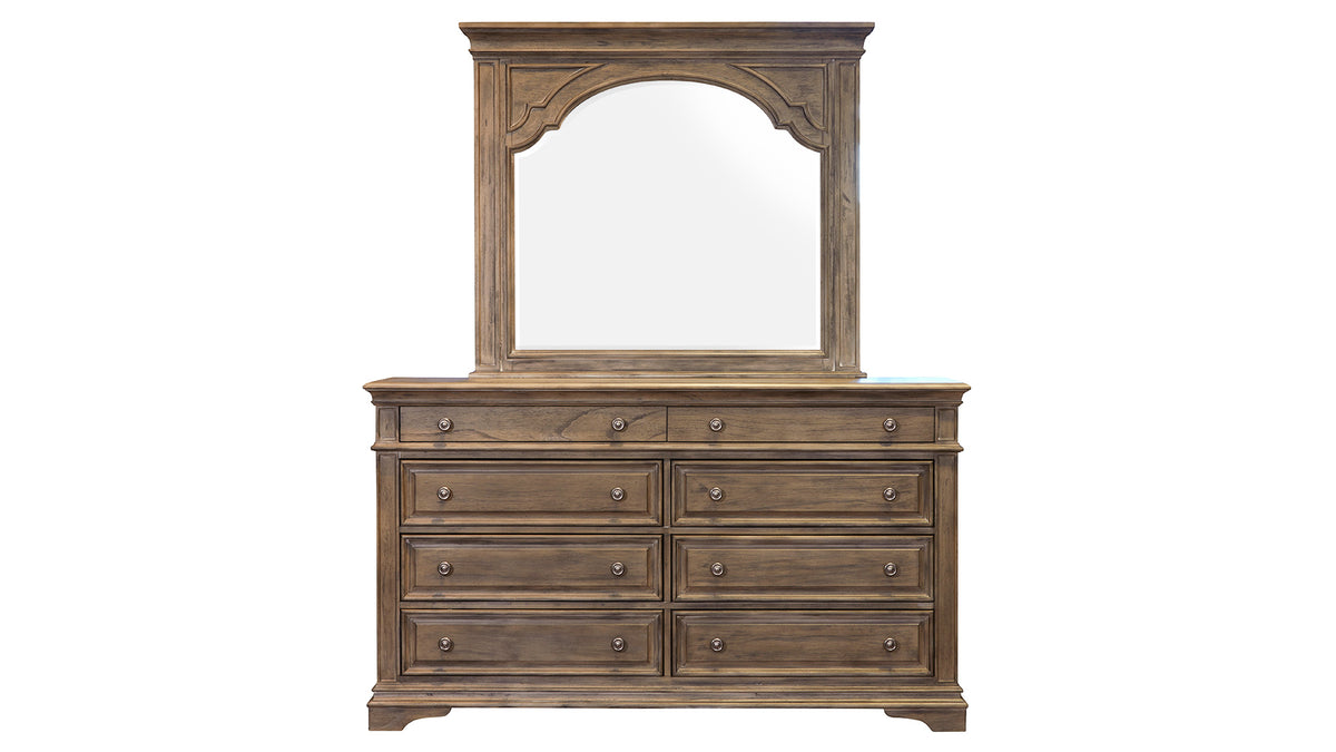 Highland Park Driftwood Dresser & Mirror
