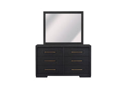Bellaire Modern 6 Drawer Dresser w/Mirror