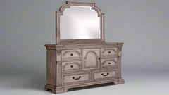 Montclair Modern Farmhouse 6 Drawer Dresser w/Mirror