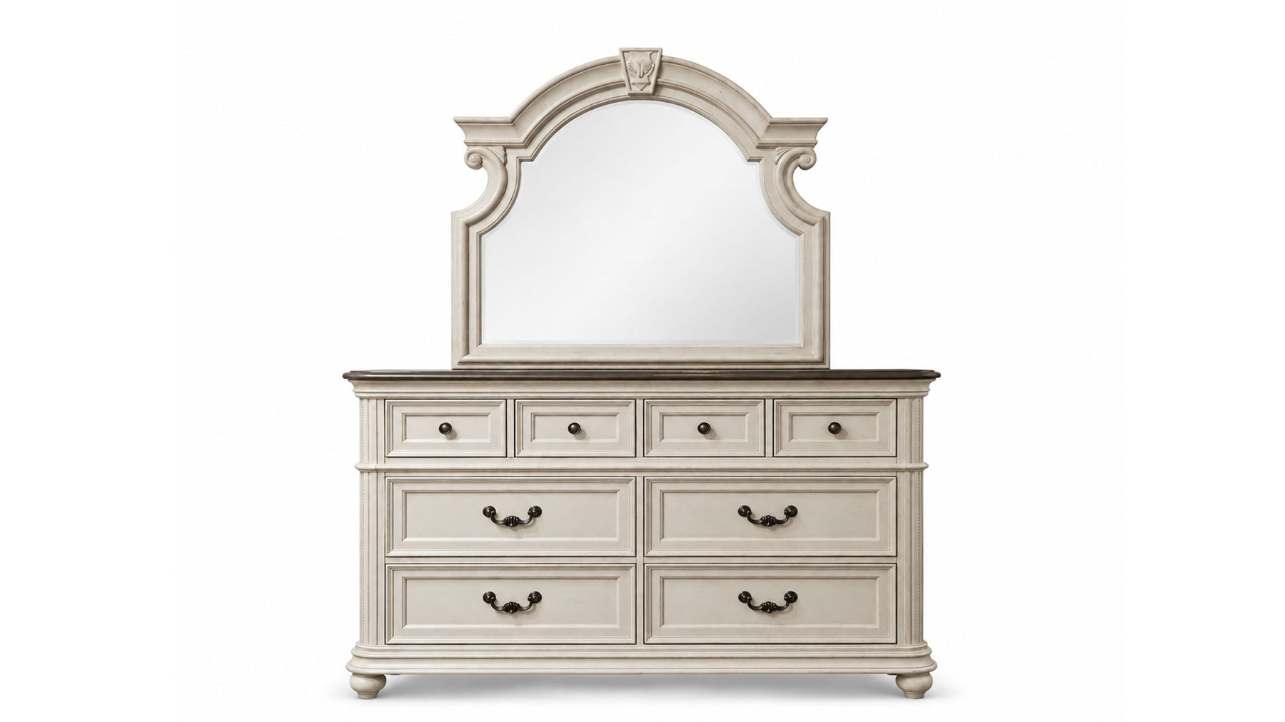 Woodlands 2-Piece Dresser & Mirror | Classic Bedroom Design | Gallery Furniture