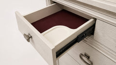 Whalen Brushed White Dresser/Mirror