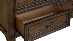 Pecan Rustic Dresser & Mirror