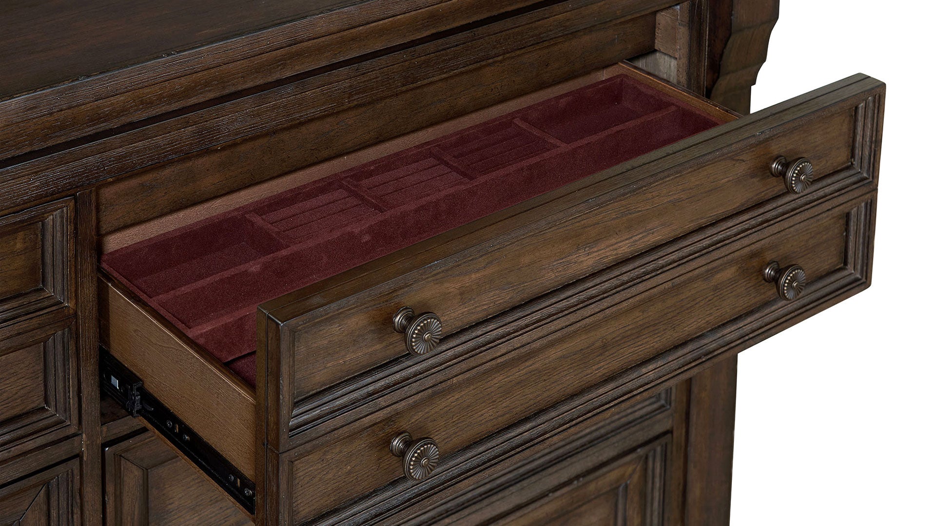 Pecan Rustic Dresser & Mirror