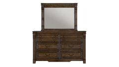 Pecan Rustic Dresser & Mirror