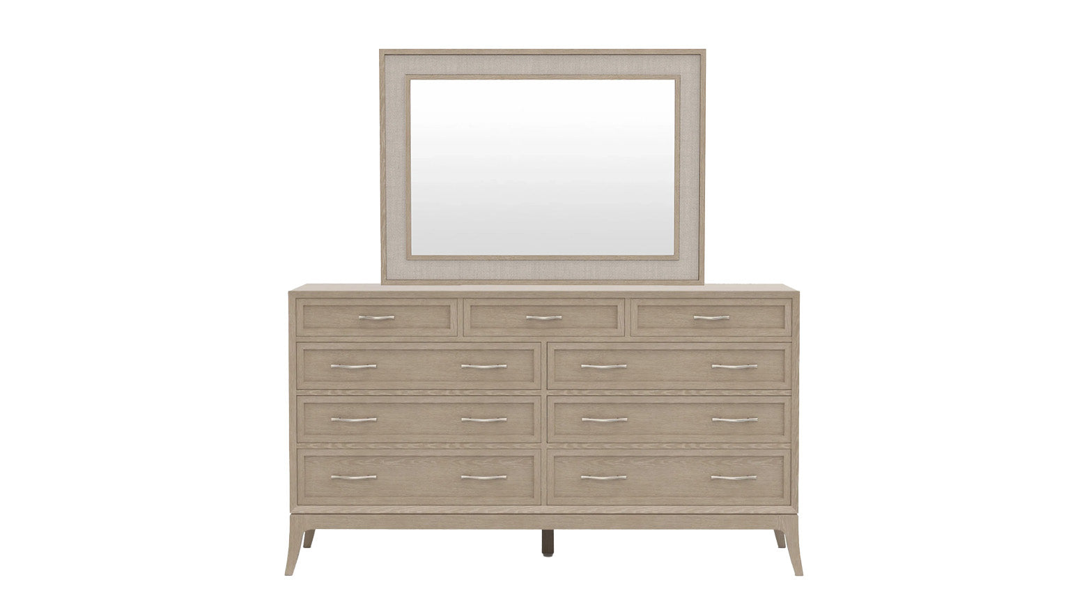 Stickley Maidstone Solid Red Oak 9 Drawer Dresser w/Mirror