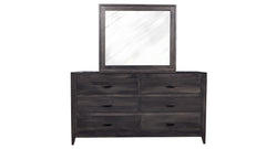Modern Storm Grey Dresser and Mirror